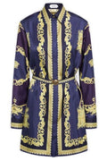 Versace Printed Twill Mini Dress