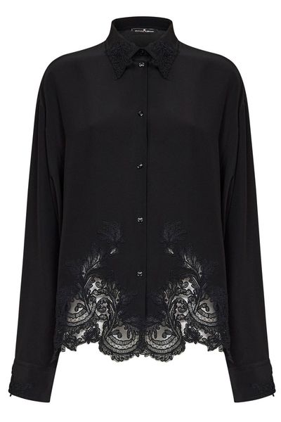 Ermanno Scervino Lace Trim Shirt