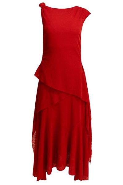 Ganni Marl Mesh Long Dress