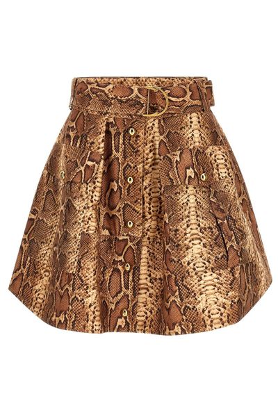 Zimmermann Hypnotic Utility Mini Skirt