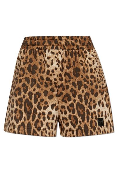 Dolce & Gabbana Leopard Printed Shorts
