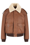 Saint Laurent Drop-Shoulder Long-Sleeved Bomber Jacket
