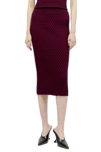 Dries Van Noten Woven Knit Tiffany Midi Skirt