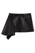 Givenchy Slashed Leather Mini Skirt