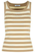 Max Mara Pentola Striped Sleeveless Knitted Top