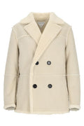 Bottega Veneta V-Neck Double-Breasted Coat