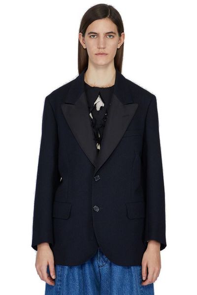 Maison Margiela Single-Breasted Straight Hem Blazer