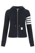 Thom Browne 4-Bar Striped Zip-Up Hoodie