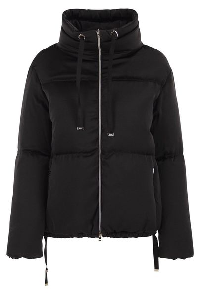 Herno High-Neck Drawstring Zip-Up Jacket