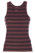 Ganni Sleeveless Striped Ribbed Tank Top