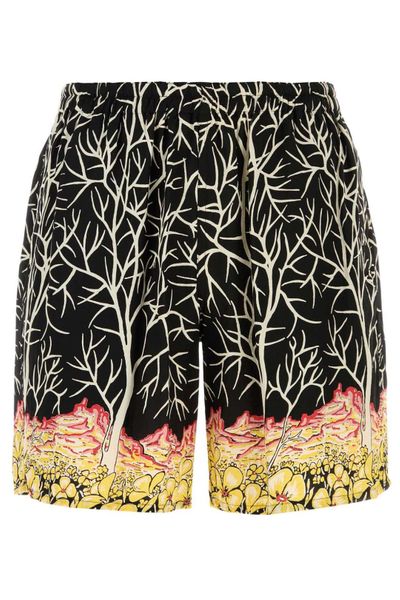 Y's Ma Hawaiian Printed Shorts