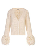 Moncler Logo Patch V-Neck Cardigan
