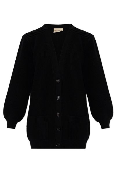 Valentino V-Neck Buttoned Cardigan