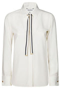 Max Mara Apollo Ribbon Detailed Long-Sleeved Shirt