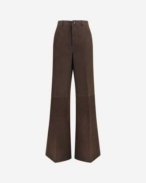 Rick Owens Wide-Leg Suede Pants
