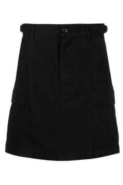 Balenciaga Cargo-Rock Midi Denim Skirt