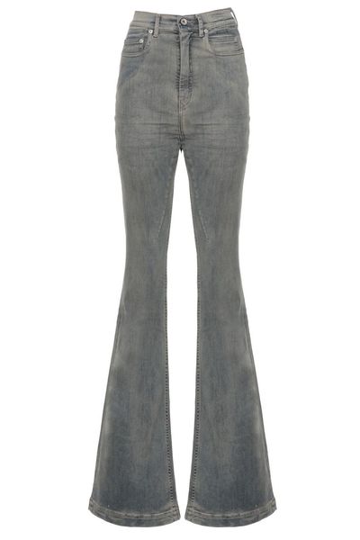 Rick Owens DRKSHDW High-Rise Flared Jeans