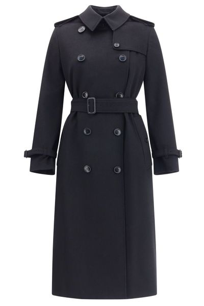 Burberry Double Breasted Long Kensington Trench Coat