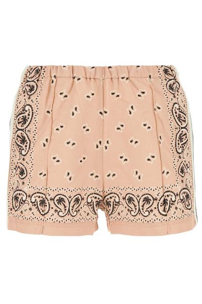 Palm Angels Paisley-Printed Side Stripe Detailed Track Shorts