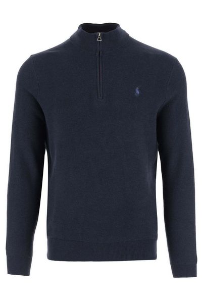 Polo Ralph Lauren Mesh-Knit Quarter-Zip Jumper