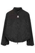 Moncler Logo Patch Zip-Up Bomber Jacket