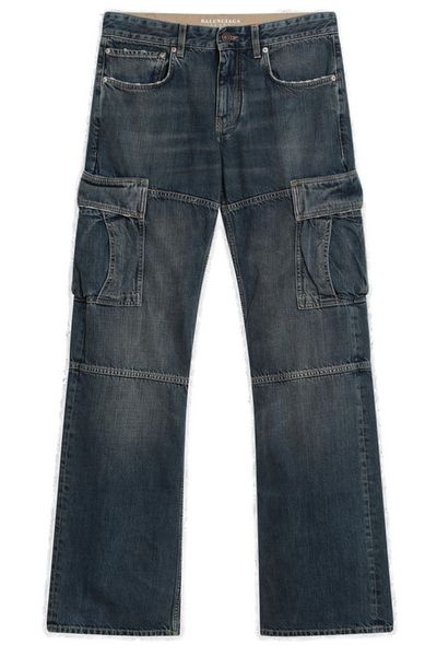 Balenciaga Straight-Leg Cargo Jeans