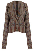 Vivienne Westwood Cropped Checkered Blazer