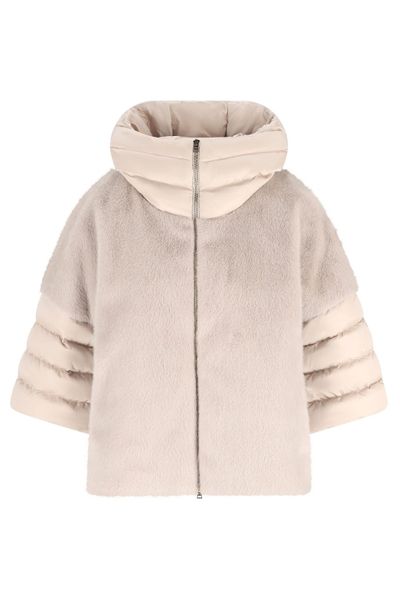 Herno Satin Alternative Fur Cape
