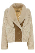 Ermanno Scervino Textured Knit Short Coat