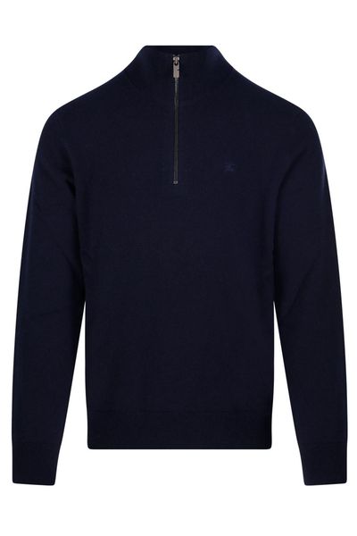 Burberry Half-Zip EKD Embroidered Jumper
