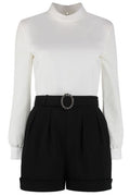 Saint Laurent High Waist Backless Playsuit