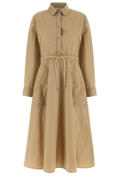 Moncler Drawstring Waist Shirt Dress