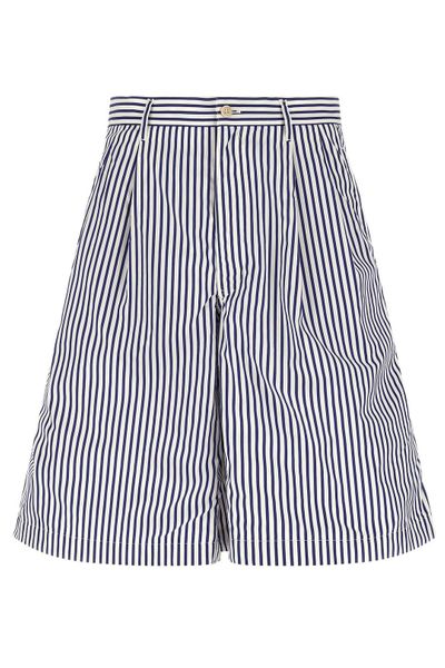 Comme des Garçons Shirt Striped Bermuda Shorts
