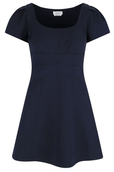 Alexander McQueen Square-Neck Mini Dress