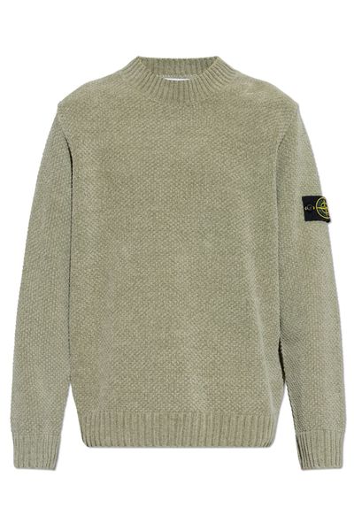 Stone Island Logo Patch Creweck Jumper