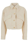 Brunello Cucinelli Fuzzy Dyed Denim Outerwear Jacket