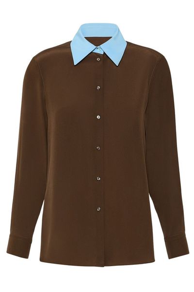 Weekend Max Mara Contrast Collar Shirt