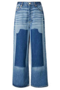 Ganni Fadded Effect Wide Leg Jeans