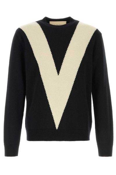 Valentino V Detailed Crewneck Jumper