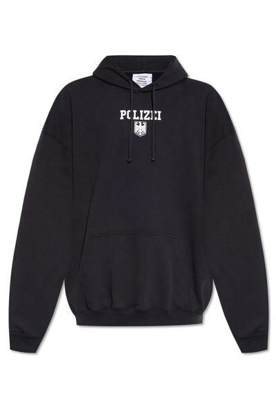 Vetements Polizei Printed Drawstring Hoodie