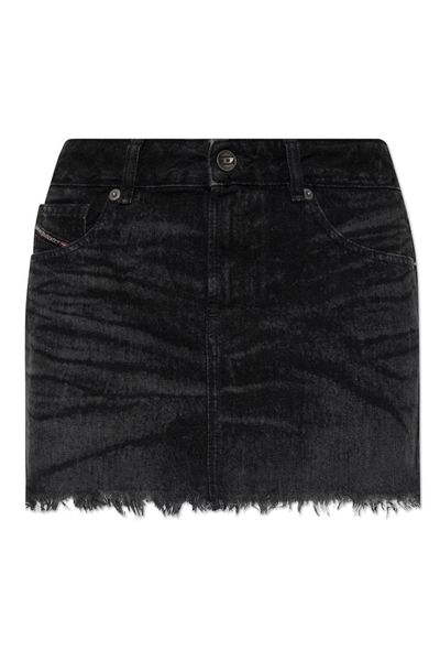 Diesel De-Ron-S5 Frayed Mini Skirt