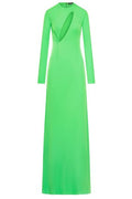 Tom Ford Long Sleeve Slash Front Evening Dress