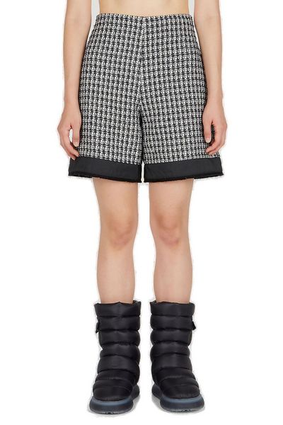 Moncler High-Waisted Tweed Shorts