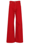 AMI Large Fit Wide-Leg Jeans