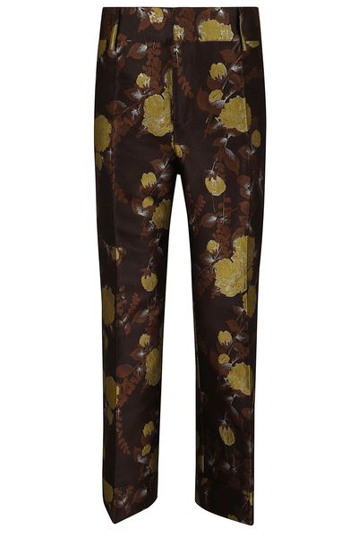 La Doublej Hendrix Floral Jacquard Pants