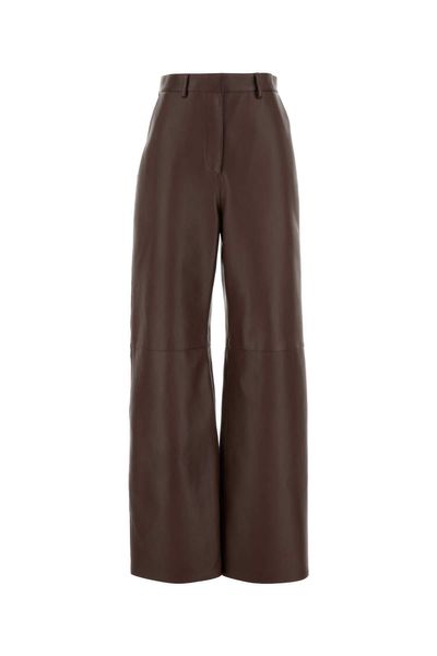 Loewe Leather Straight-Leg Trousers