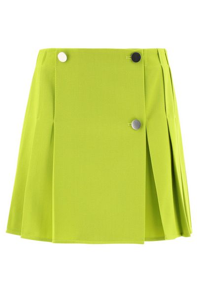 Bottega Veneta High Waist Pleated Mini Skirt
