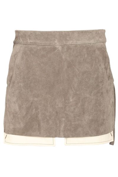 Rick Owens Taglianebbia Layered Mini Skirt