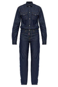 Dsquared2 Snap-Front Denim Jumpsuit