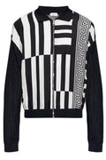 Versace Pattern-Printed Knitted Zipped Cardigan